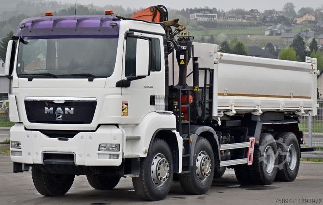 Γερανός τοποθετημένος σε φορτηγό MAN TGS 35.440 * KIPPER 5,80m + KRAN * TOPZUSTAND