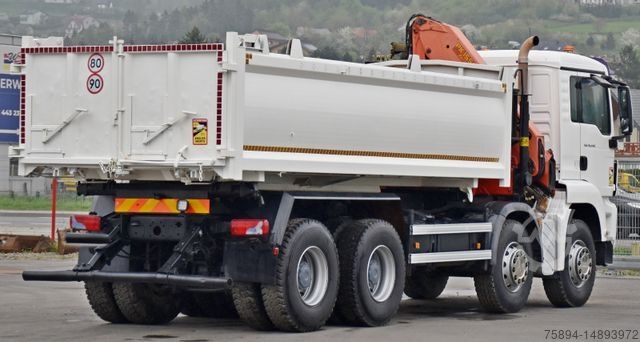 Γερανός τοποθετημένος σε φορτηγό MAN TGS 35.440 * KIPPER 5,80m + KRAN * TOPZUSTAND