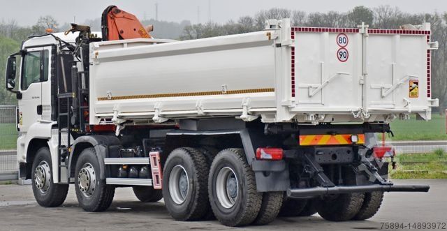 Γερανός τοποθετημένος σε φορτηγό MAN TGS 35.440 * KIPPER 5,80m + KRAN * TOPZUSTAND