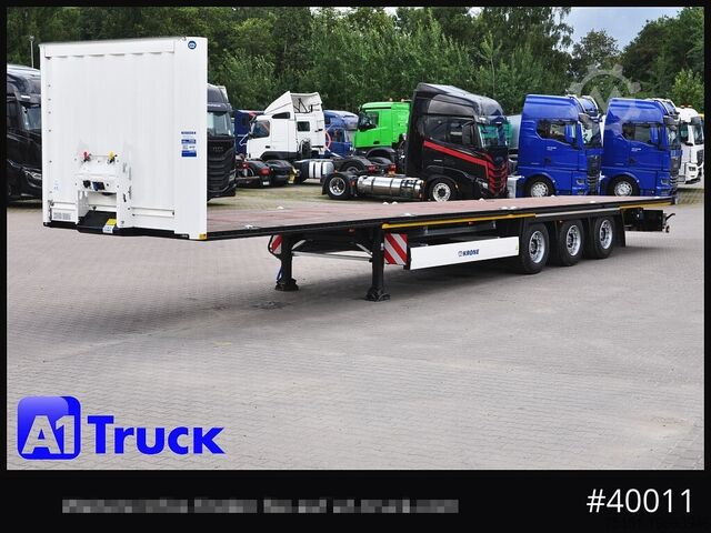 Oplegger met vlakke laadvloer KRONE 5 x SD, Mega, Twistlock, Container, NEU