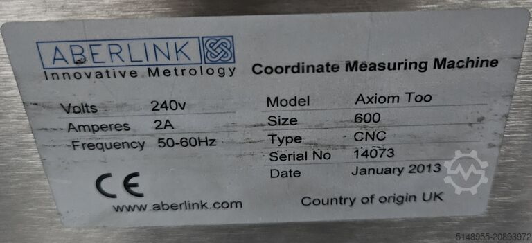 Máquina de medición por coordenadas ABERLINK Axiom too 600