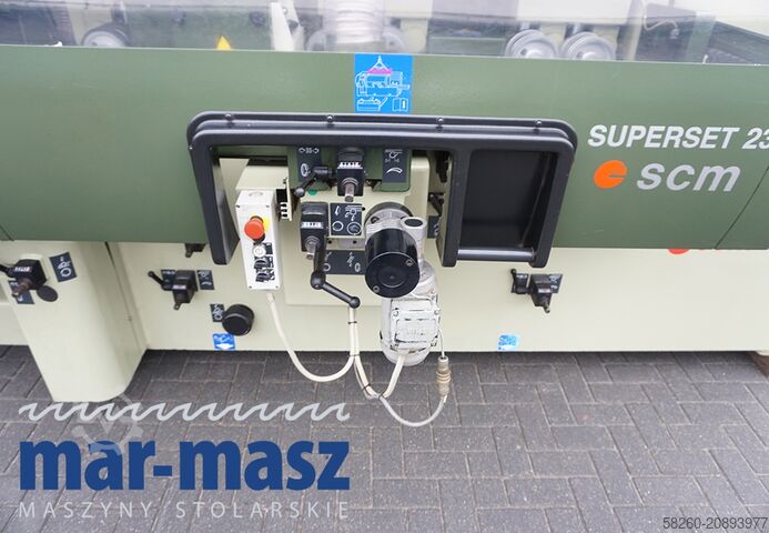 Cepillo de cuatro caras SCM SUPERSET 23 na 6 głowic