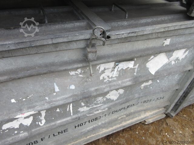 Stapelbak metalen container stalen kist Stahlbehälter Stahlbox Box Kiste Deckel Behälter Metallbox 120x100x77cm verzinkt