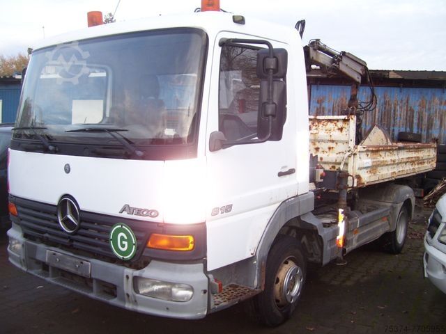 Driewegkiepwagen MERCEDES-BENZ Atego 815 MKG Kran