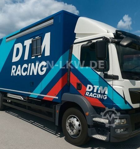 Camión caja MAN TGM 18.290 KOFFER RENNSPORT WOHNABTEIL LBW 3t