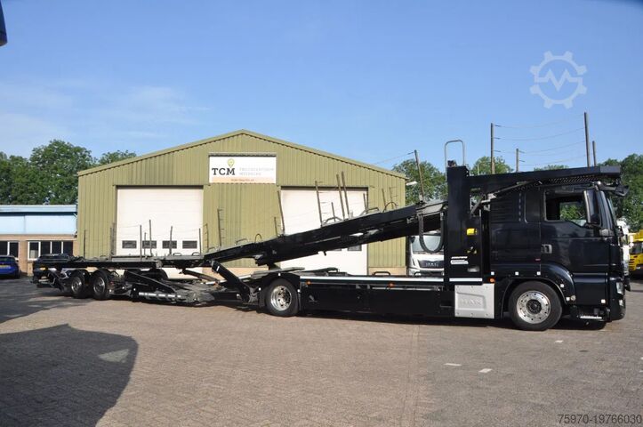 Autotransporter MAN TGS 18.400 + GROENEWOLD ECOTRANS 9 AUTO'S - COM...