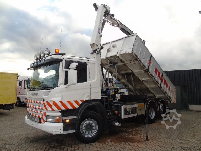 Kamion sa kranom Scania P360 6X2 + HIAB 1420 K2 + REMOTE + TIPPER + EURO 5