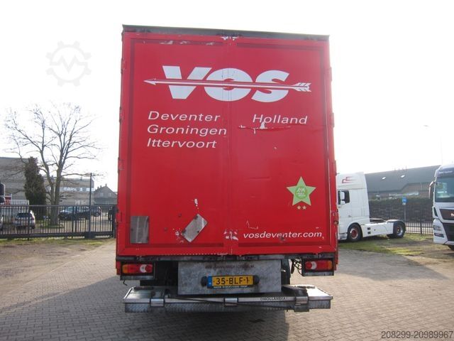 Flaklastbil med kapell DAF CF 230 19T Schiebeplane LBW Portalturen