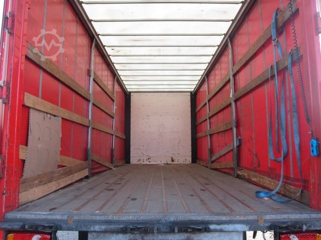 Flaklastbil med kapell DAF CF 230 19T Schiebeplane LBW Portalturen