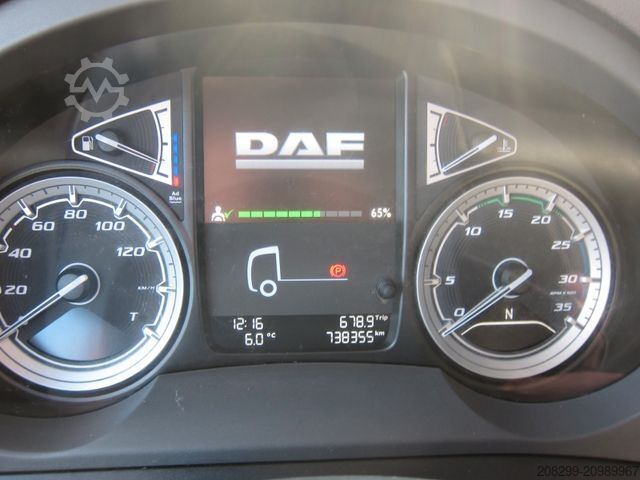 Flaklastbil med kapell DAF CF 230 19T Schiebeplane LBW Portalturen