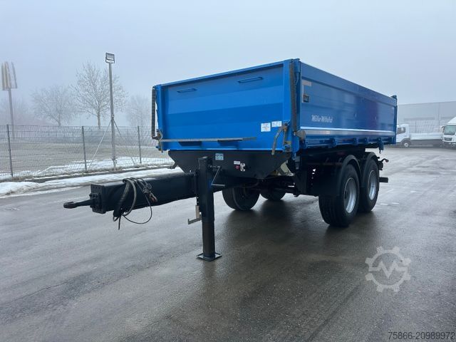 Tresidigt tippvagnssläp MÜLLER-MITTELTAL TA-2 Tandem 3 Seiten Kipper Alu Bordwände