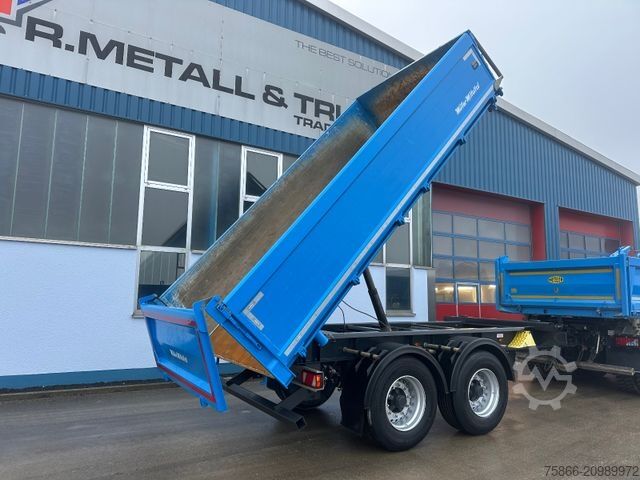 Tresidigt tippvagnssläp MÜLLER-MITTELTAL TA-2 Tandem 3 Seiten Kipper Alu Bordwände