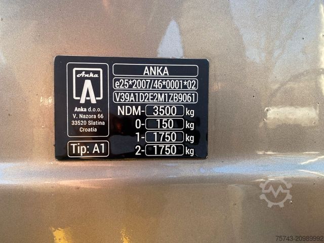 Hästtransportsläp  ANKA  3,5t   XXL Wohn. Dusche