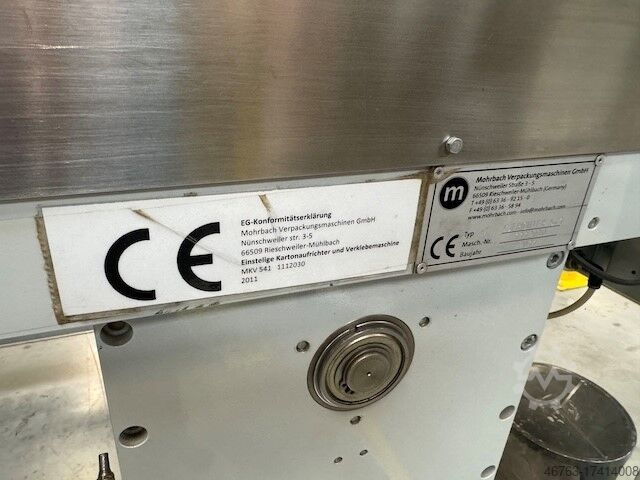 Karton csomagológép Mohrbach Aufrichter541