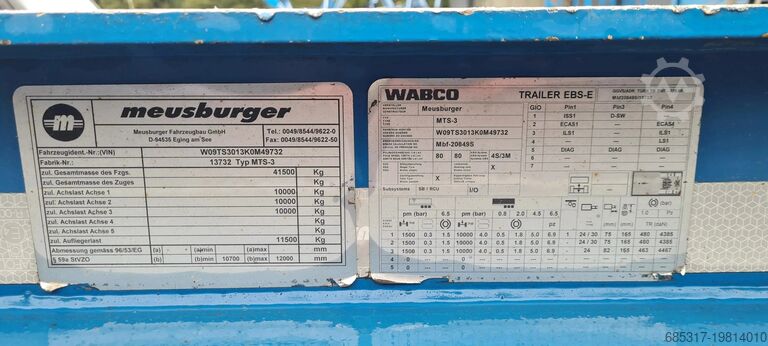 Andere Meusburger Meusburger 3-Achs Sattel Heckabsenker