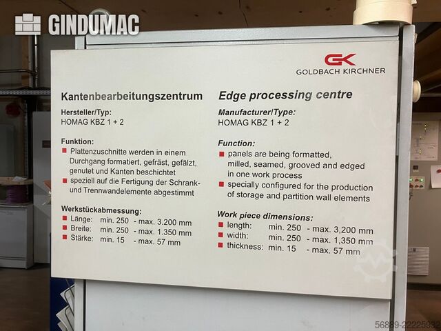 HOMAG KBZ KFR20 / KFR526 HOMAG KBZ KFR20 / KFR526