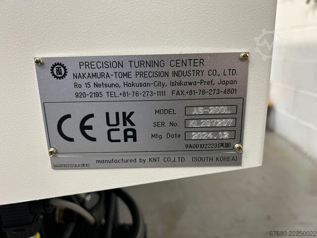 Centro de torneamento e fresagem CNC Nakamura AS200 MYL