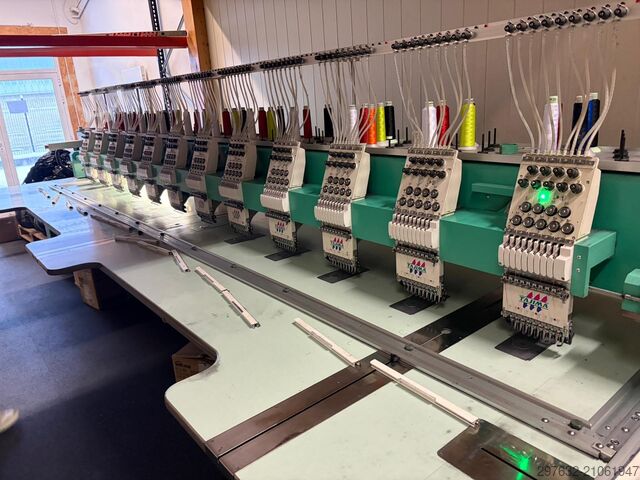 Tajima TFSN-912 flatbordsbrodyrmaskin med 12 huvuden Tajima TFSN-912