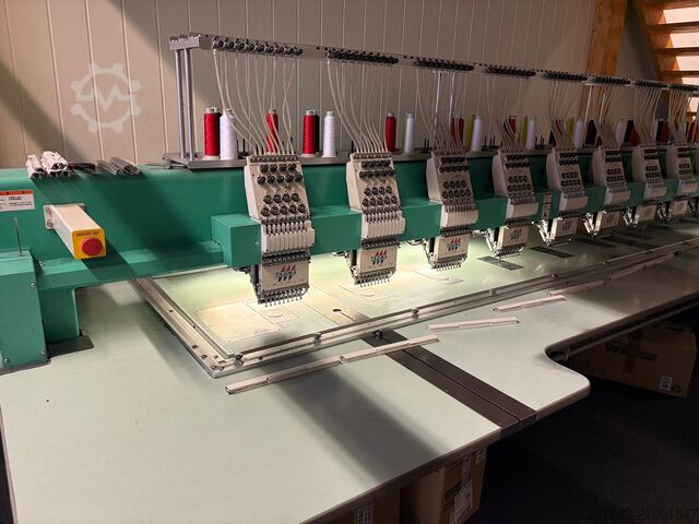 Tajima TFSN-912 flatbordsbrodyrmaskin med 12 huvuden Tajima TFSN-912