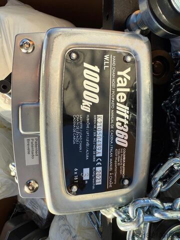 Zincirli vinç, halatlı vinç, makara vinç Yale lif360