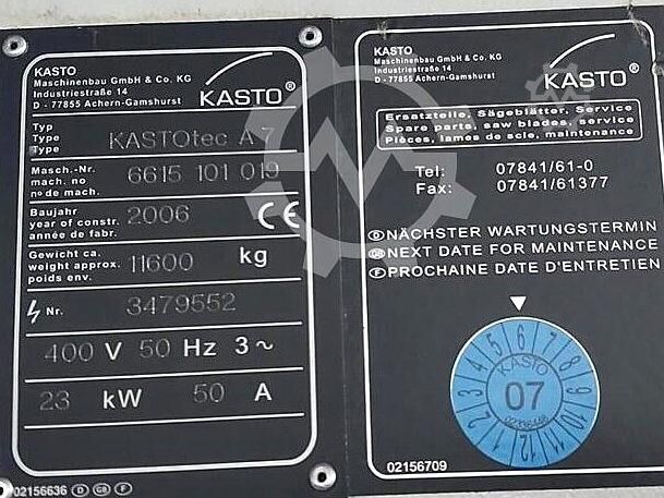 Automatická pásová pila Kasto KASTOtec A7