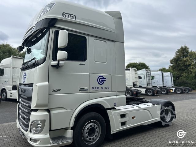Standaard trekker DAF XF 480 FT SSC, Abbiegeassistent, Standklima