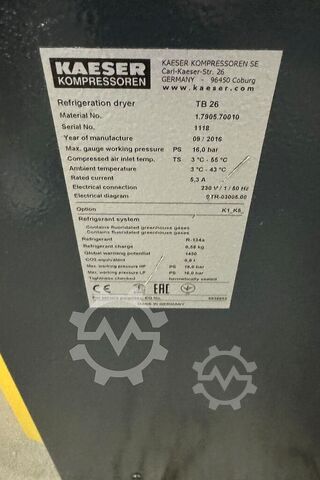 šroubový kompresor pro stlačený vzduch Kaeser SK 22 + SK 19 + TB 26 + Behälter