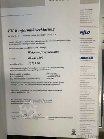 κυλινδρικός επιστρωτήρας Buerkle RCLD09M, VBM11M, RMB 11M