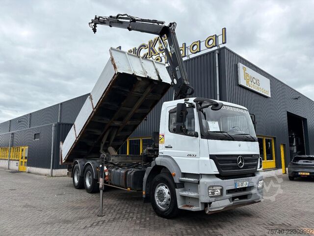 Camión grúa Mercedes-Benz Axor 2633 + HIAB 122 B-2 + 6X4 + REMOTE + MANUAL