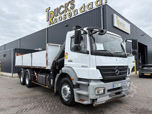 Camión grúa Mercedes-Benz Axor 2633 + HIAB 122 B-2 + 6X4 + REMOTE + MANUAL