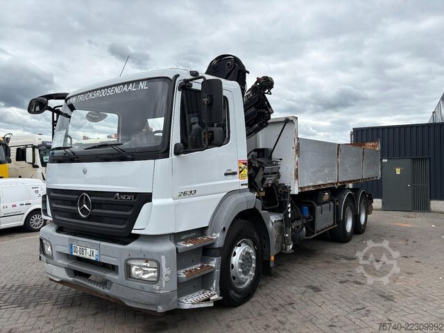Camión grúa Mercedes-Benz Axor 2633 + HIAB 122 B-2 + 6X4 + REMOTE + MANUAL