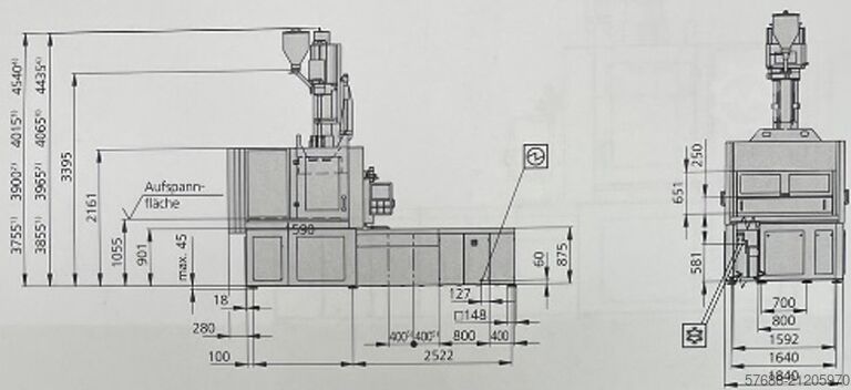 Injection molding machine Arburg 1500 T 2000 - 400