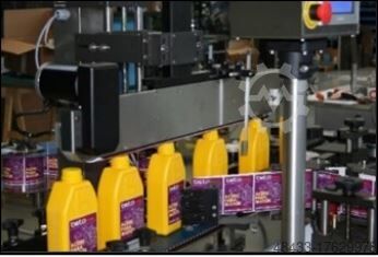 Systém značení pro kulaté a hranaté kanystry Weidmann Maschinen Etikettiermaschine FL-800