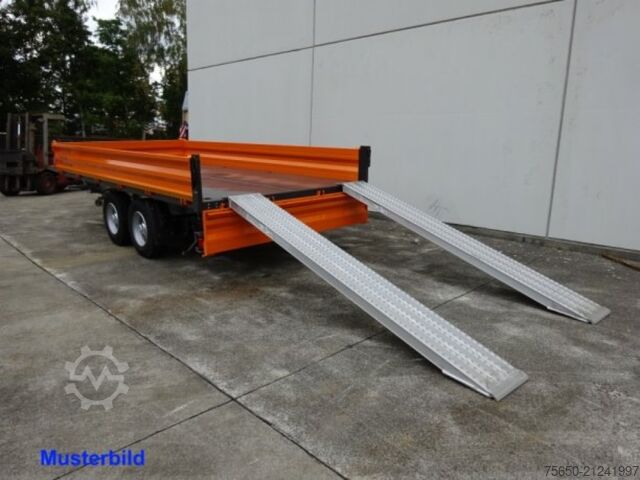 Przyczepa wywrotka Möslein TTD 11 Weiß  neuer Tandem 3- Seitenkipper Tieflader-- Neufahrzeug --