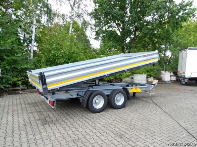 Tipper trailer Möslein TTD 13 Verzinkt  13 t Tandem 3- Seitenkipper Tieflader-- Neufahrzeug --