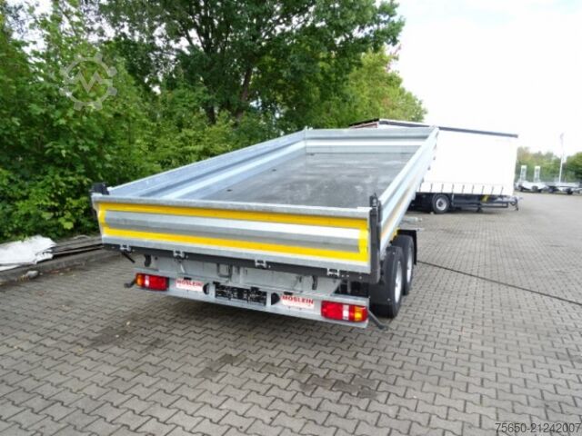 Tipper trailer Möslein TTD 13 Verzinkt  13 t Tandem 3- Seitenkipper Tieflader-- Neufahrzeug --