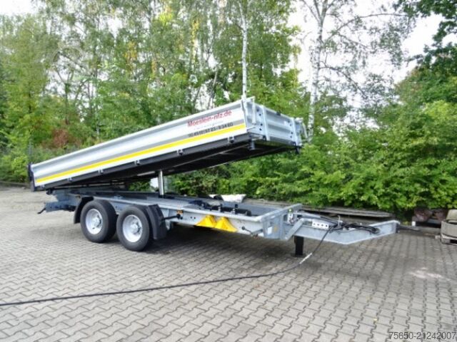 Tipper trailer Möslein TTD 13 Verzinkt  13 t Tandem 3- Seitenkipper Tieflader-- Neufahrzeug --
