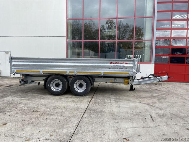 Tipper trailer Möslein TTD 14  5,70 m  14 t Kipper Tieflader 5,70 m lang, Breite Reifen-- Neufahrzeug --