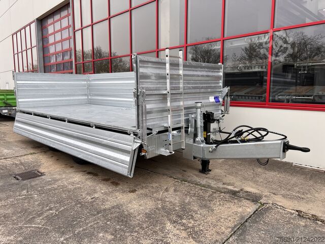 Tipper trailer Möslein TTD 19 AB  19 t Tandemkipper Tieflader, Breitbereifung Aufsatzbordwänden-- Neufahrzeug --