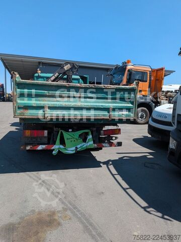 Autocarro ribaltabile MAN 8-174 / Hiab 045 Kran / Kipper Meiler