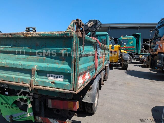 Autocarro ribaltabile MAN 8-174 / Hiab 045 Kran / Kipper Meiler