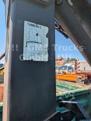 Camion ribaltabile trilaterale MAN 8-174 / Hiab 045 Kran / Kipper Meiler