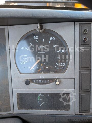 Camion ribaltabile trilaterale MAN 8-174 / Hiab 045 Kran / Kipper Meiler
