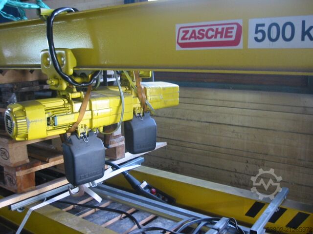Grúa giratoria de doble pluma, 2 x 500 kg Zasche Sico-HF 500kg