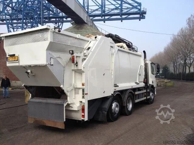 Camión de la basura DAF CF 75 250 FAN + Geesink garbage + Krane HIAB 195