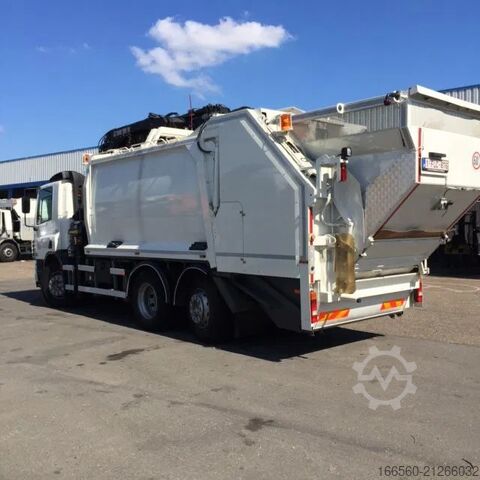 Camión de la basura DAF CF 75 250 FAN + Geesink garbage + Krane HIAB 195