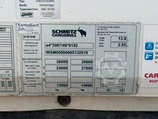 Kofferauflieger SCHMITZ CARGOBULL SKO 24 / 13,62 FP25 Iso Alufelgen Lift