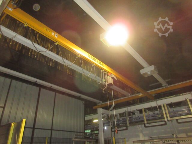 Vinç kanopisi Vinç İç mekan vinci Vinç pisti Demag Erikkila Portalkran 10x8m 500KG Demag Kettenzug 500KG 0,5t Kran