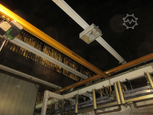 Vinç kanopisi Vinç İç mekan vinci Vinç pisti Demag Erikkila Portalkran 10x8m 500KG Demag Kettenzug 500KG 0,5t Kran