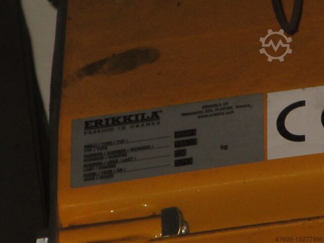 Vinç kanopisi Vinç İç mekan vinci Vinç pisti Demag Erikkila Portalkran 10x8m 500KG Demag Kettenzug 500KG 0,5t Kran